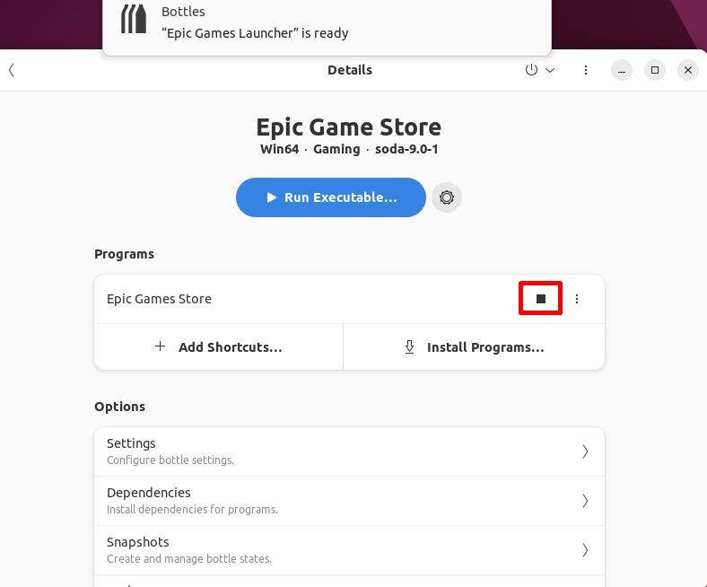Epic Game Store Launcher