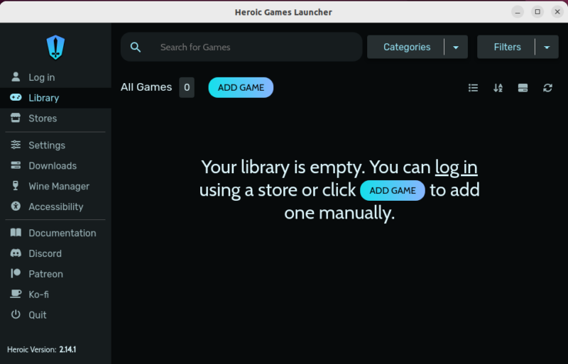 Open Heroic Games Launcher