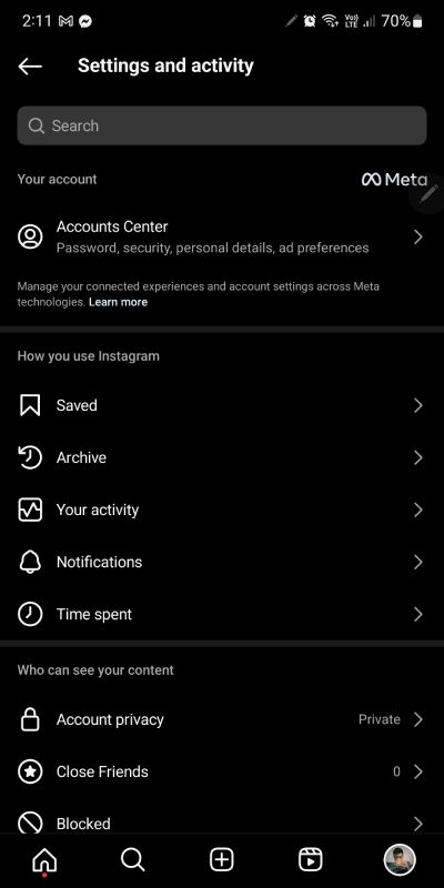 Instagram Clean Up Feed Profile Settings Activity
