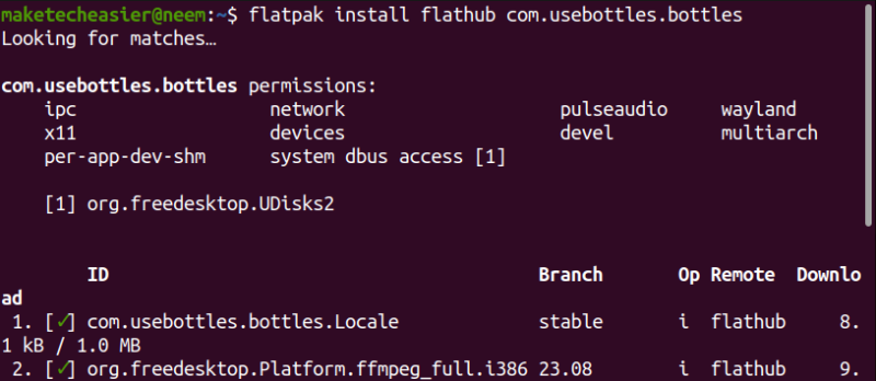 Install Bottles in Linux