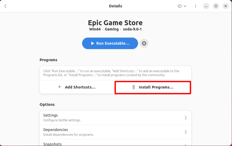 Install Epic Game Store In Bottle
