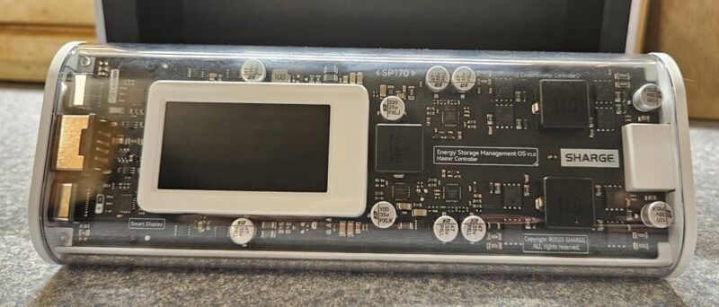 Shargeek 170 Power Bank sitting on a counter.