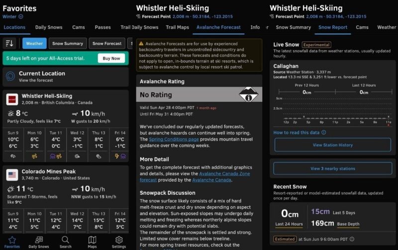 Opensnow Smartphone App