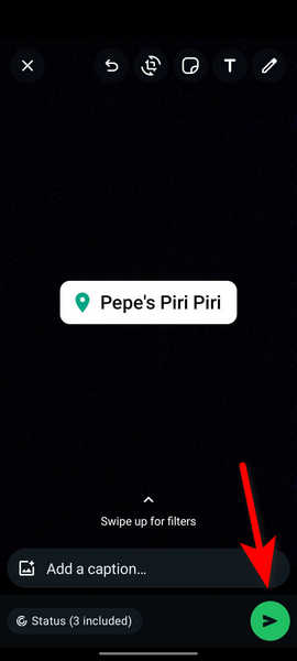 Sharing Location On Whatsapp Status