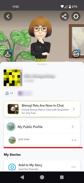Added Spotlight visible under My Public Profile in Snapchat app.