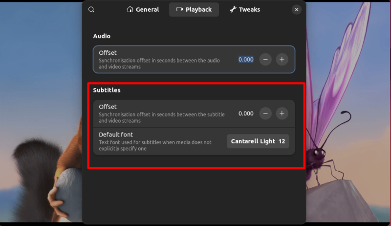 Subtitles Style And Font