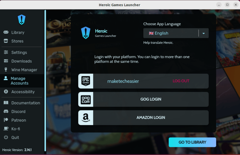 Successful Login In Epic Games Store