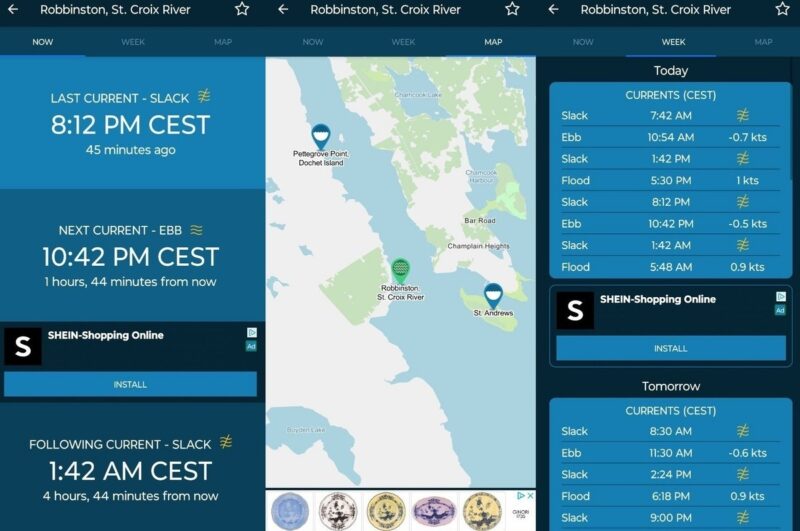 Tides Near Me Smartphone App