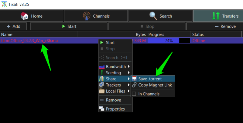 Tixati Save Torrent File