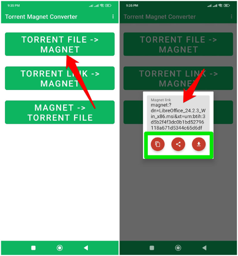 Torrent To Magnet Android App