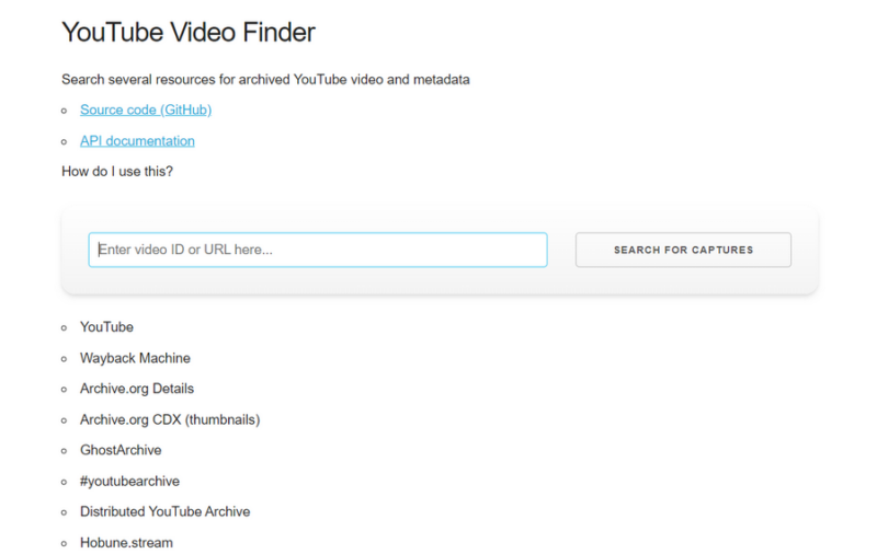 Youtube Video Finder