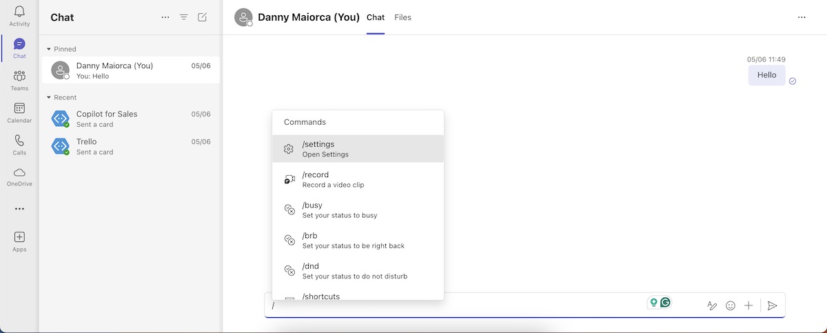 The Microsoft Teams App Interface