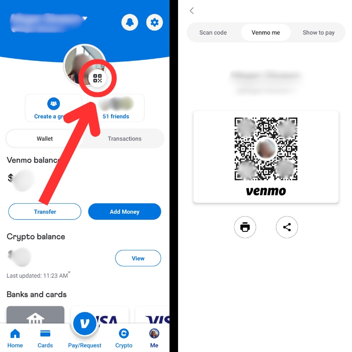 Venmo Qr Code Access From Profile