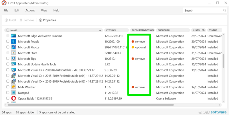 Appbuster Remove Bloatware