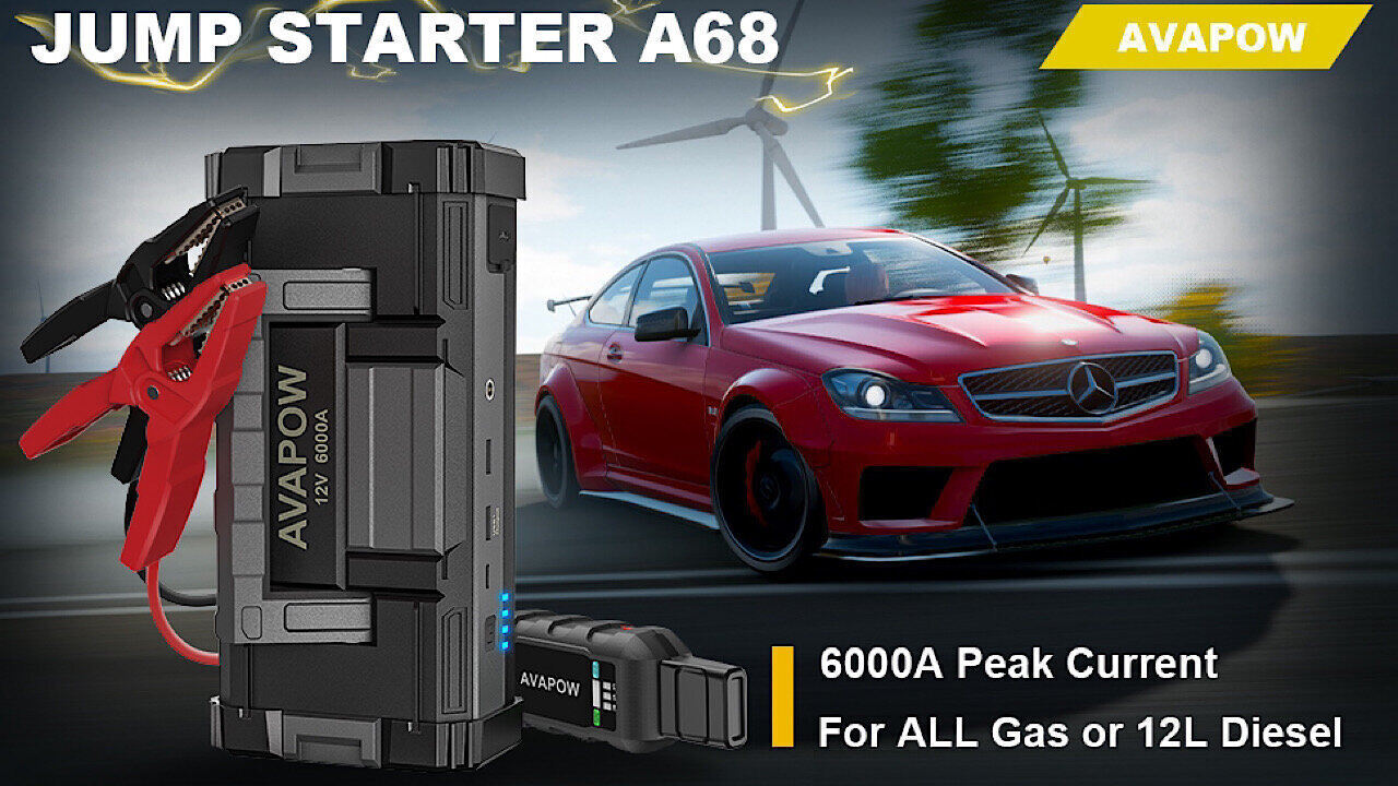 Avapow A68 Jump Starter Featured