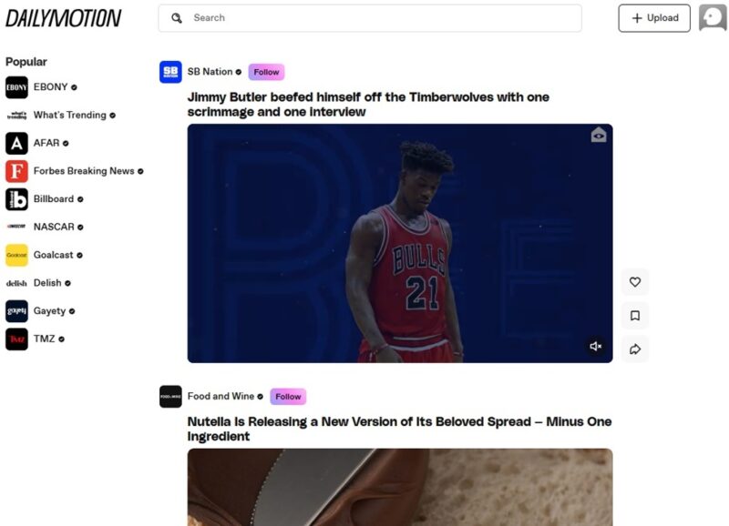 The latest recommended videos on DailyMotion.