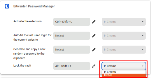 A screenshot highlighting the two options for the dropdown box.