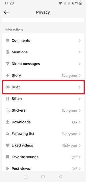 Create Duet Tiktok Duet Option