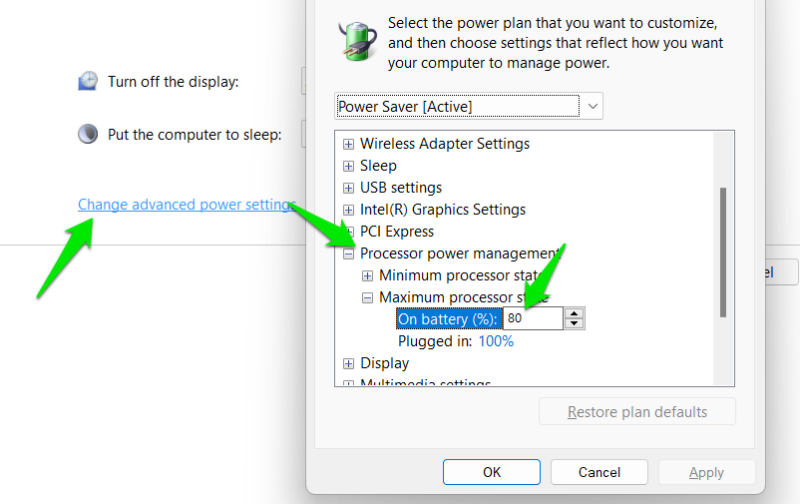 Decrease Maximum Processor State