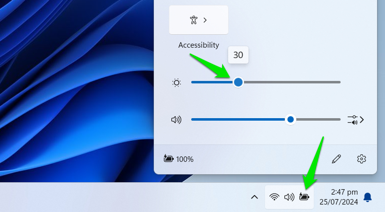 Decrease Screen Brightness