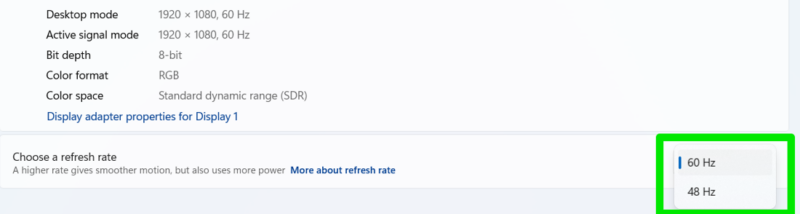 Decrease Screen Refresh Rate