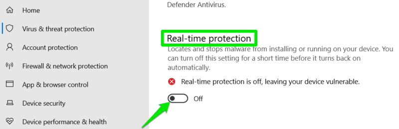 Disable Windows Defender