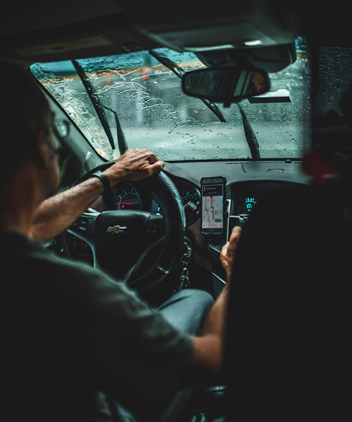 Google Maps Ads Phone Mounted Dashboard