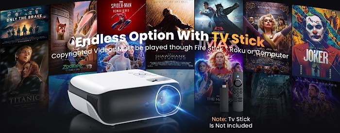 Happrun Projector Tv Stick
