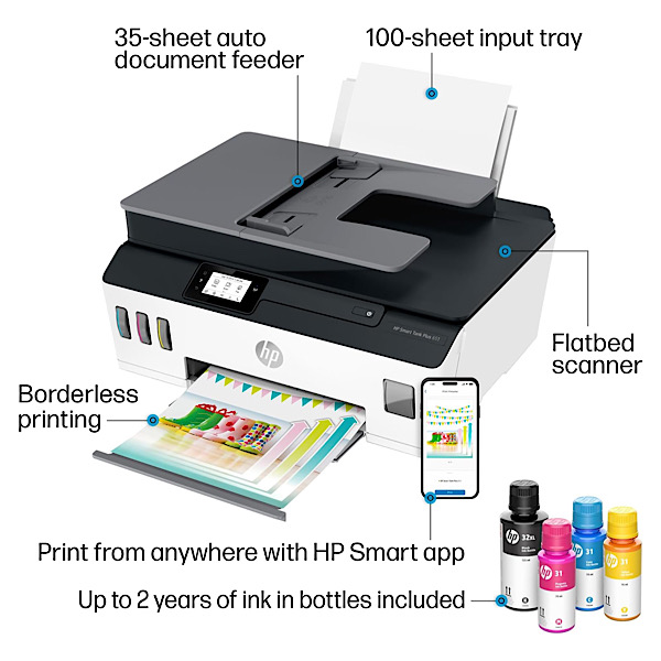 Hp Smart Tank Plus Printer Features