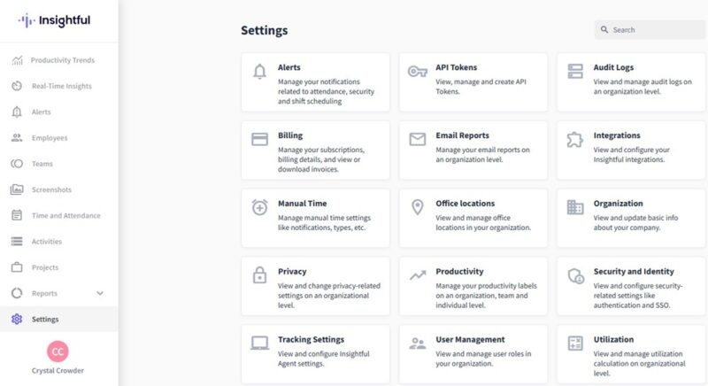 Insightful settings for most aspects of the tool. 