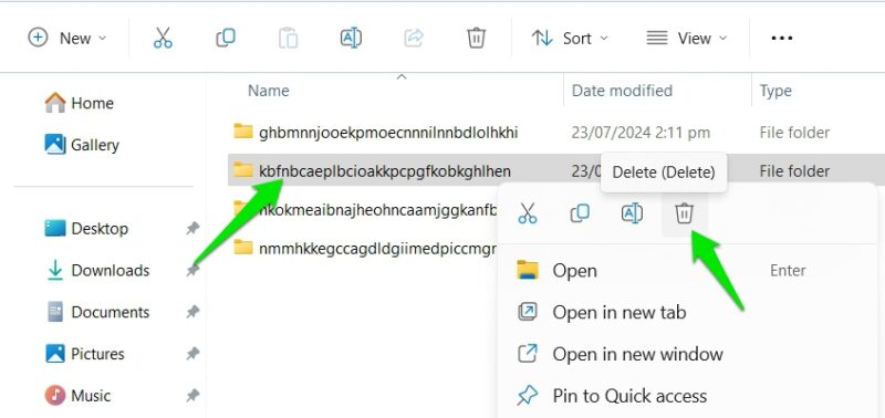 Manually Uninstall Chrome Extension