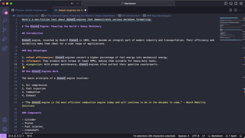 Multi Cursor Editing Vscode