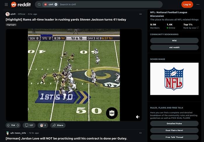 Reddit Sports Deals Ad Revenue Nfl Videos