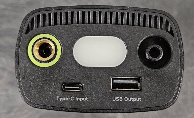 Top of the Syncwire tire inflator.