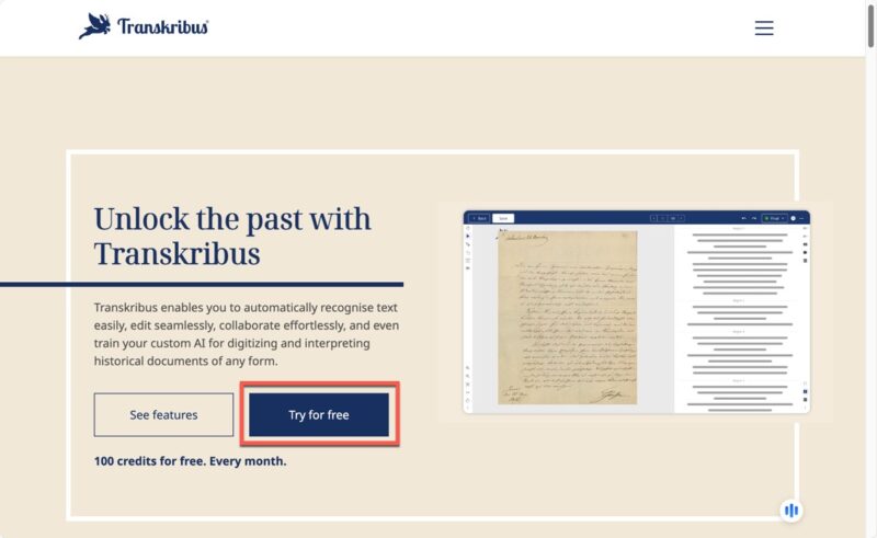 Transkribus Try For Free