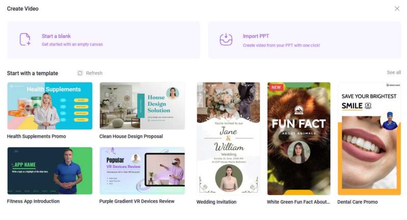 Vidnoz Ai Create Video