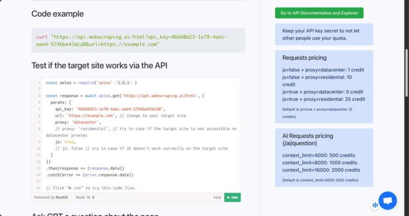 Webscraping Ai Code Example