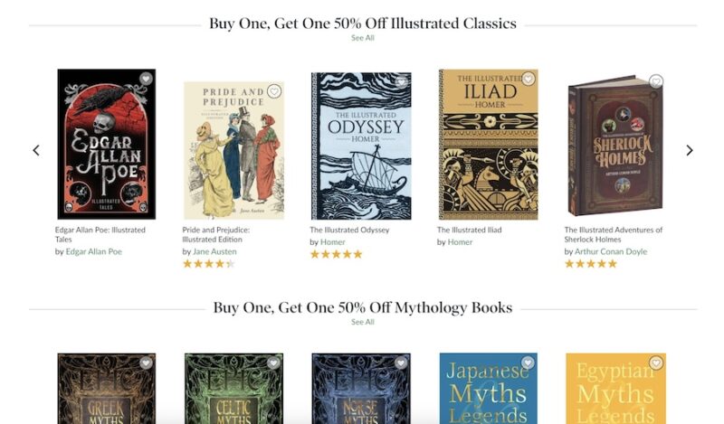 a list of books available in the barnes and noble store 