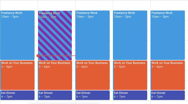 Google Calendar Event Merge Color Coded