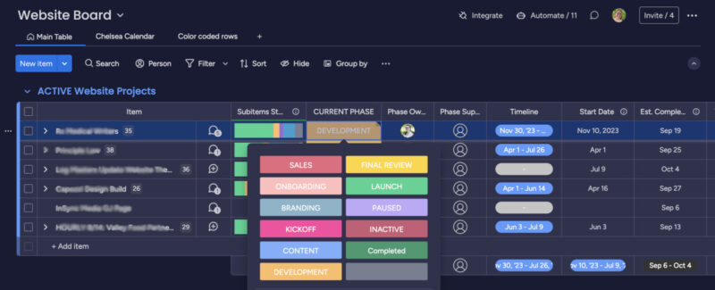 Monday Project Management App