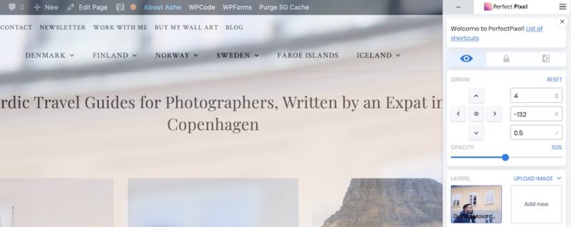 The PerfectPixel Extension for Google Chrome