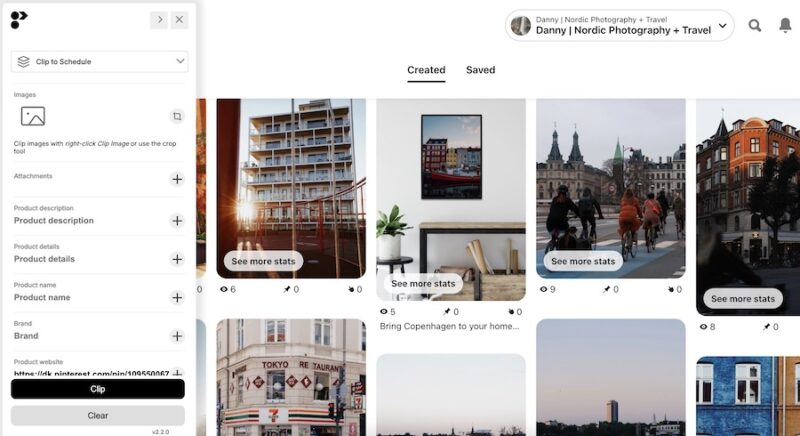 The Programa Web Clipper in Google Chrome