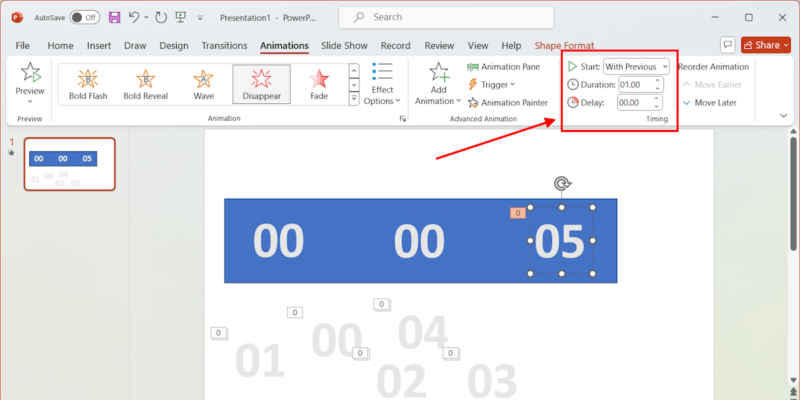 Set Duration For Clock Timer