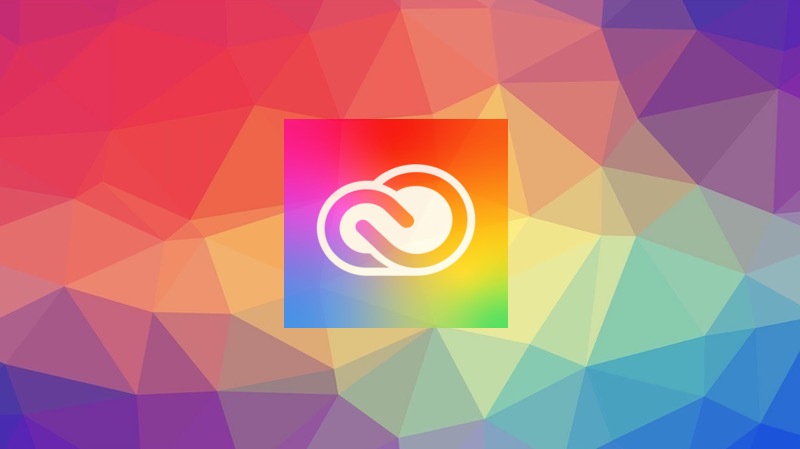 Adobe Creative Suite logo on vivid background