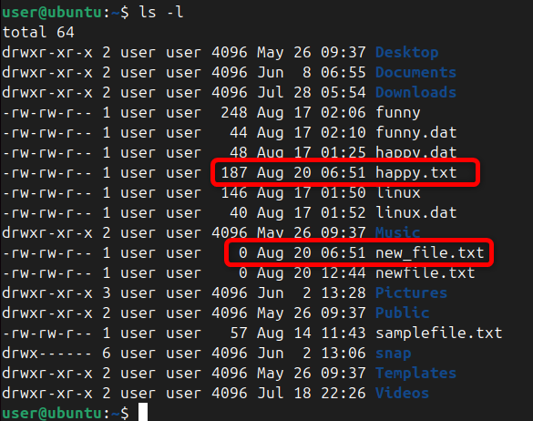 Listing all the files along with their modification times after changing the timestamp with -r option.