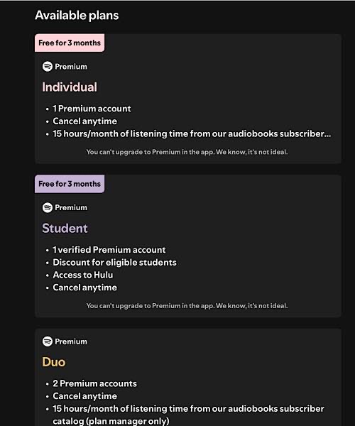 Apple Rules Spotify Available Plans