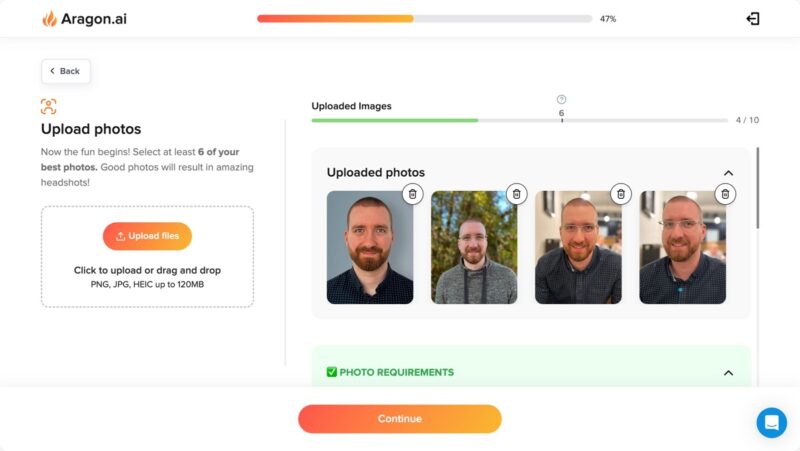 Aragon Headshot Upload Process
