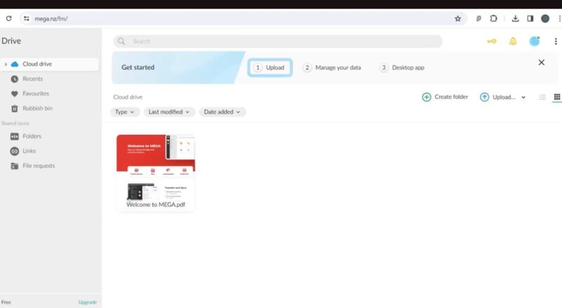 Getting started with cheap cloud storage provider MEGA.