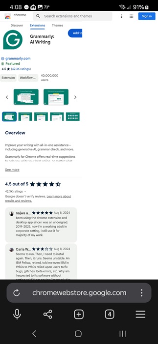 Adding an extension in Yandex.