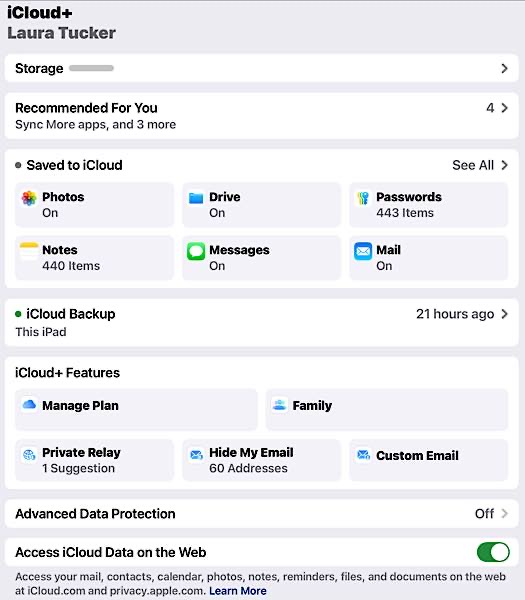 Icloud Storage Apples Most Popular Icloud Storage Settings